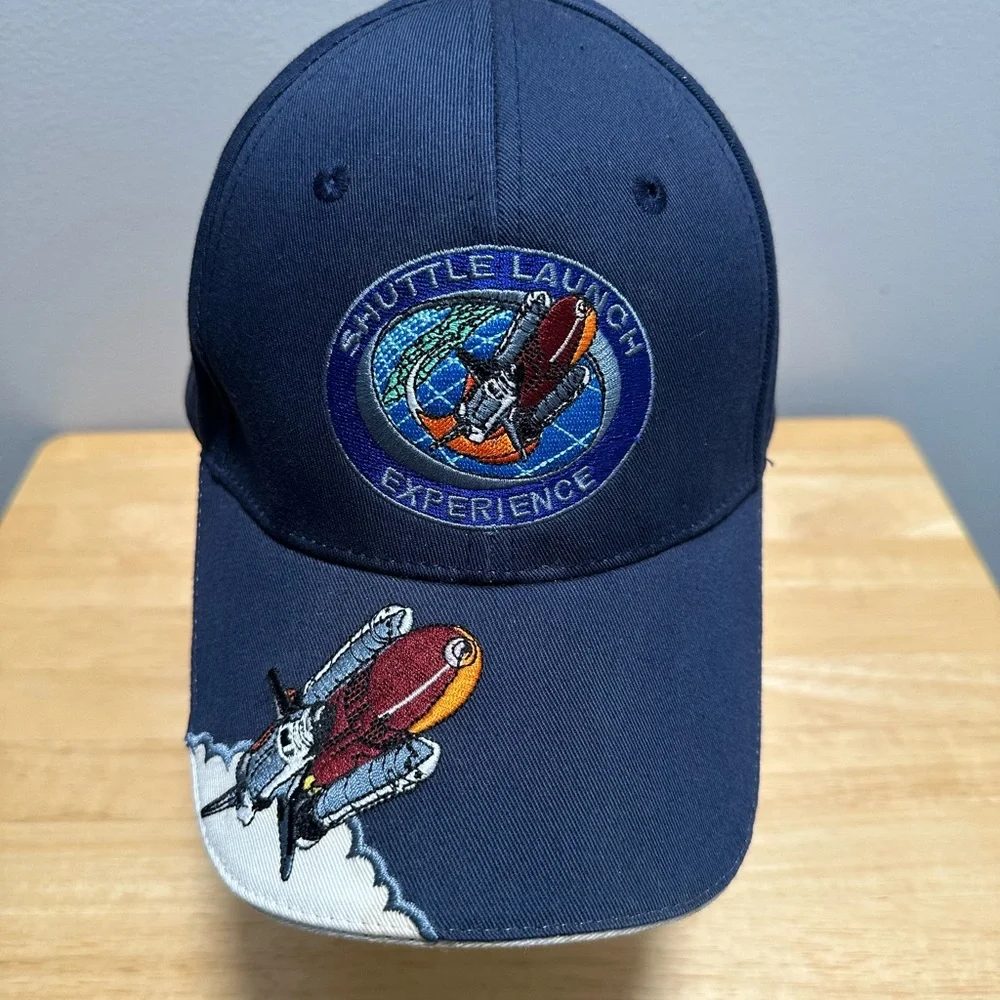 Shuttle Launch Experience Navy Blue Hat Cap Baseball Kennedy Space Center Nasa - Picture 2 of 7